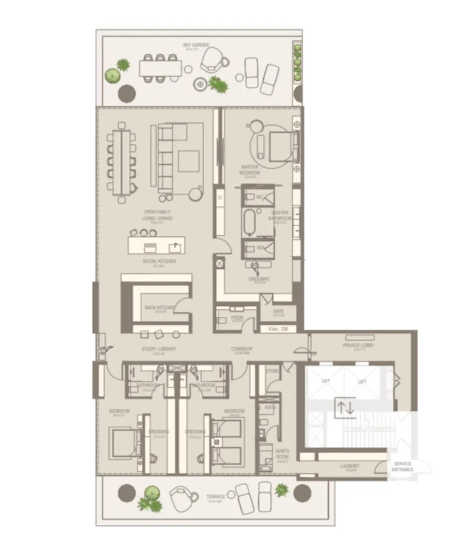 3 yatak odalı daire — Barsha Heights, Dubai — 8/8