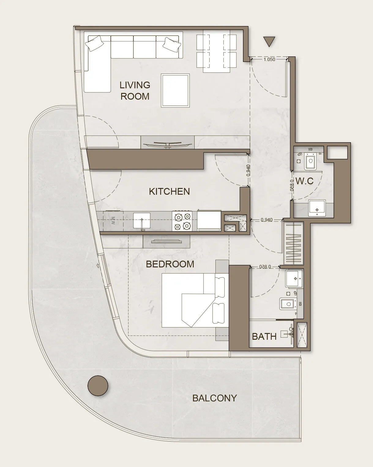 1 yatak odalı daire — Business Bay, Dubai — 9/9