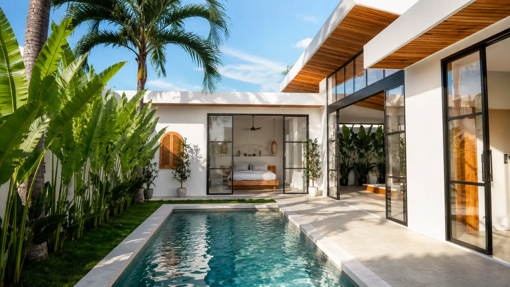 Ville moderne con vista sull'oceano a Bingin!, 1 camera da letto, 130 m²