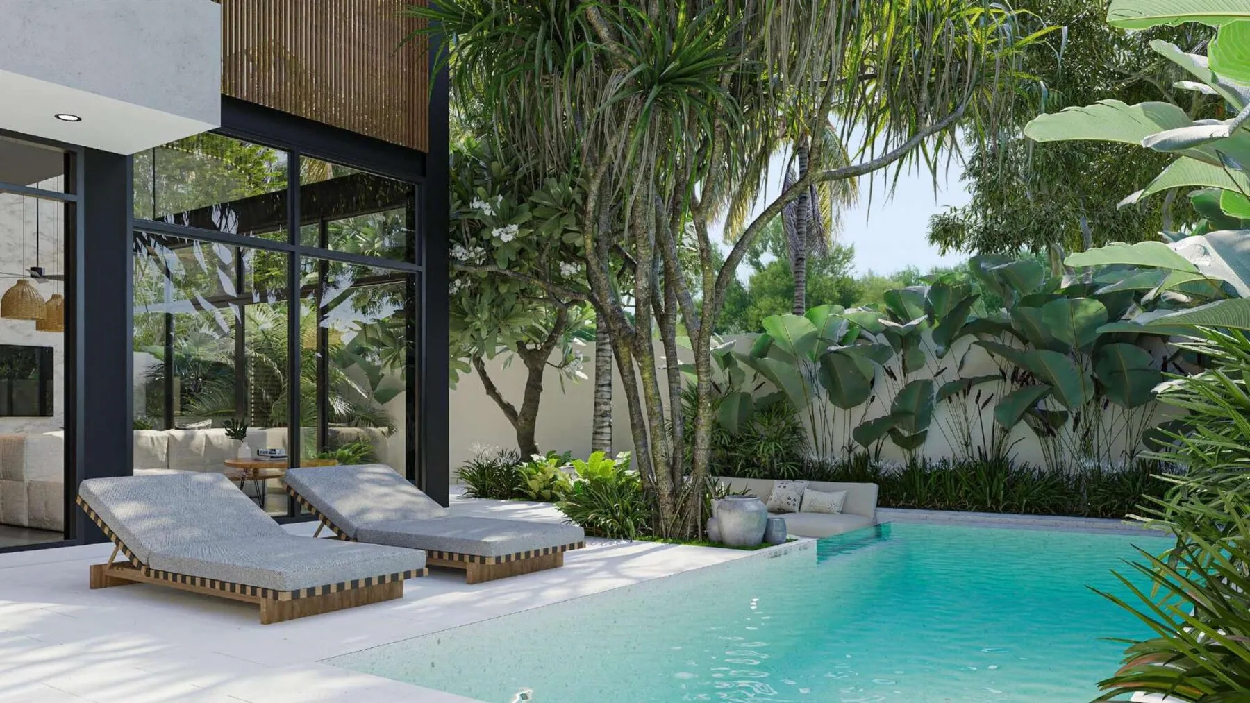 Villa exclusive de 4 chambres à Pererenana, à 5 minutes de la plage (Bali), 4 chambres, 455 m²