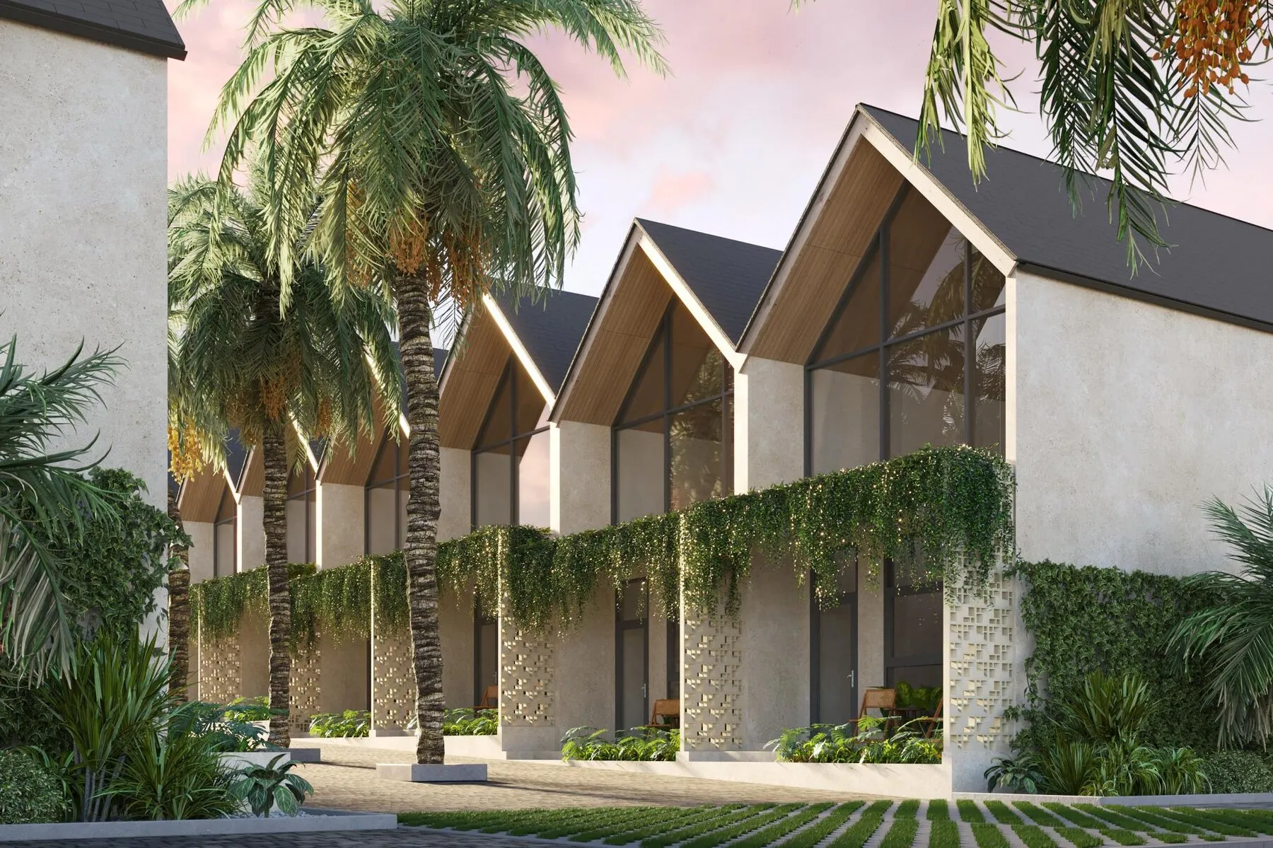 Uw investeringsproject op Bali! Moderne villa's met slimme huistechnologie in het hart van Canggu!, 1 slaapkamer, 88,8 m²