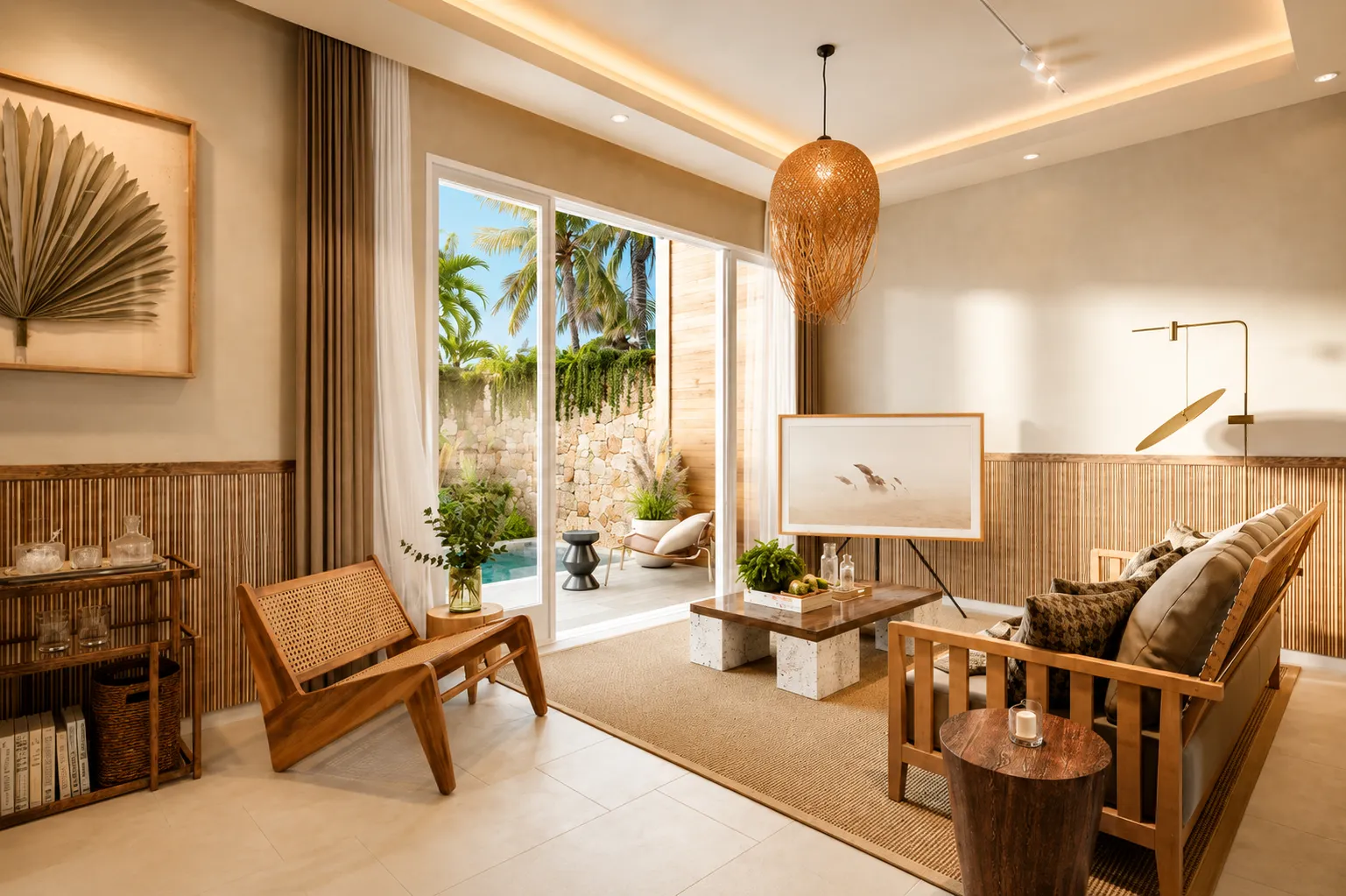 Villa overlooking rice fields in Padonan, Canggu!, 4 bedrooms, 160 m²
