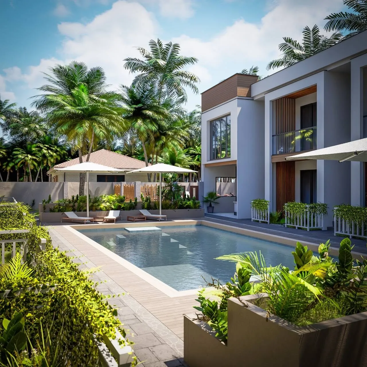 Appartement avec vue sur la jungle et cascade !, 1 chambre, 28 m²