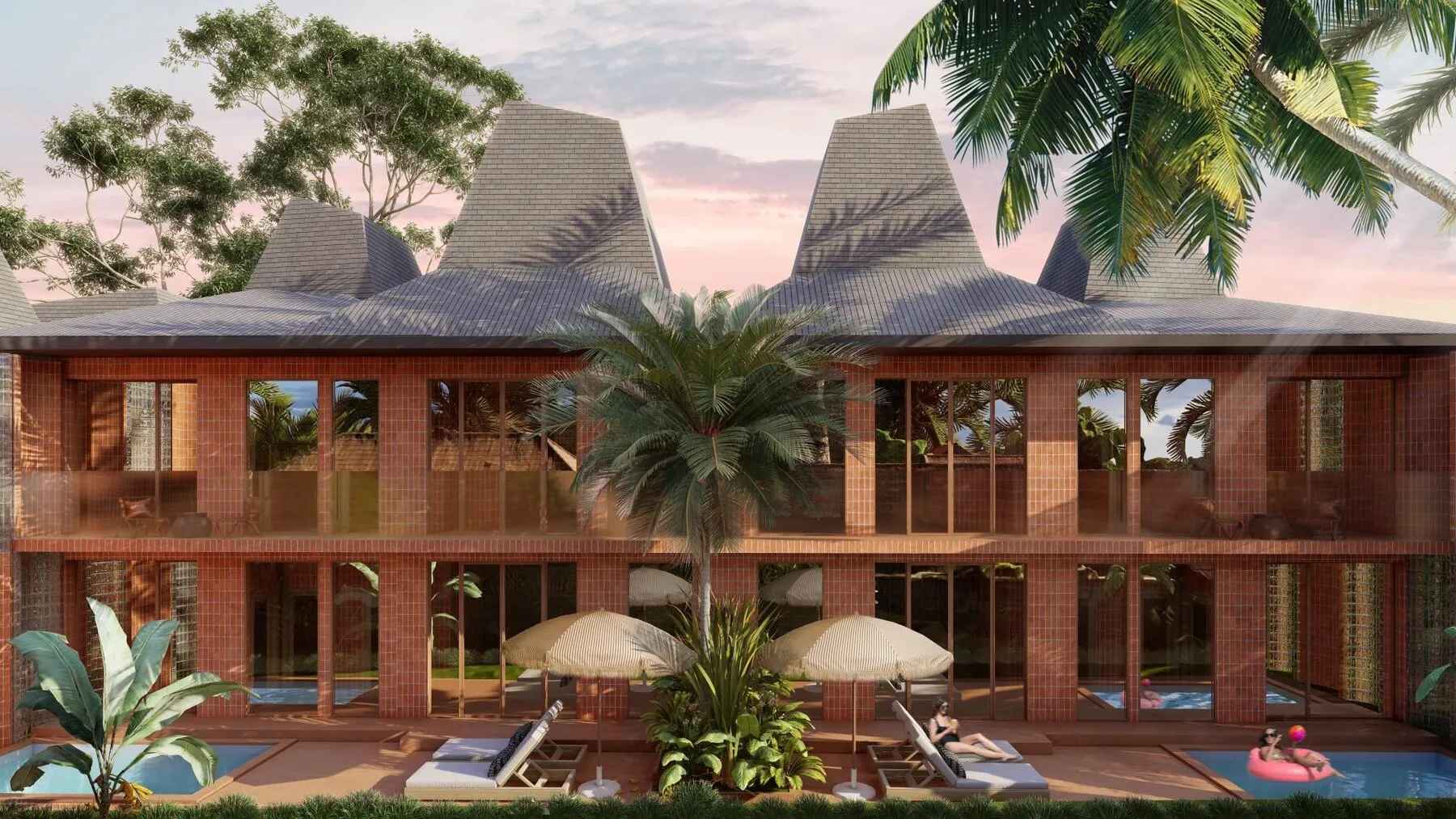 Your investment project in Bali! Modern apartments and townhouses with smart home technology in Ubud!, 1 bedrooms, 55 m²