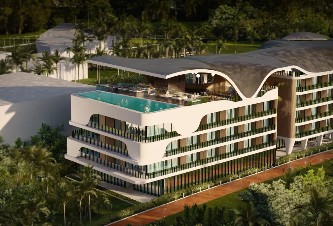 Appartement premium au centre de Batu Bolong près de l'océan !, 2 chambres, 89 m²
