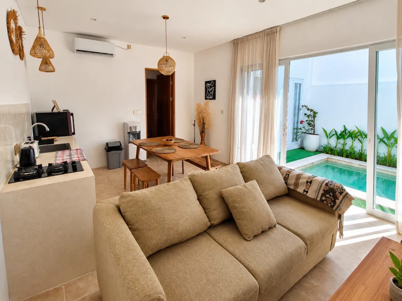 Villa avec toit terrasse et vue sur les rizières à Chemagi!, 2 chambres, 70 m²