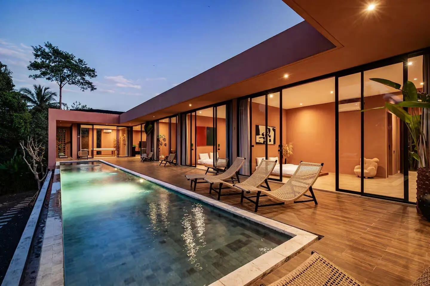 Kant-en-klare designvilla met 4 slaapkamers en SPA tussen de rijstterrassen van Ubud, 4 slaapkamers, 380 m²