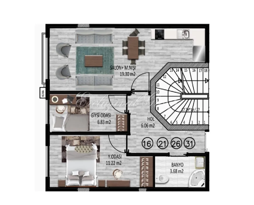 1-bedroom apartment for sale in Istanbul — 6/13