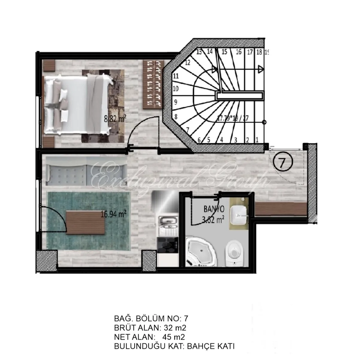 1-bedroom apartment for sale in Istanbul — 11/13
