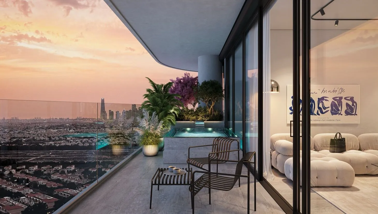 Appartement in het luxe project Interstellar Tower in Jumeirah Village Trian, 1 slaapkamers, 62 m²