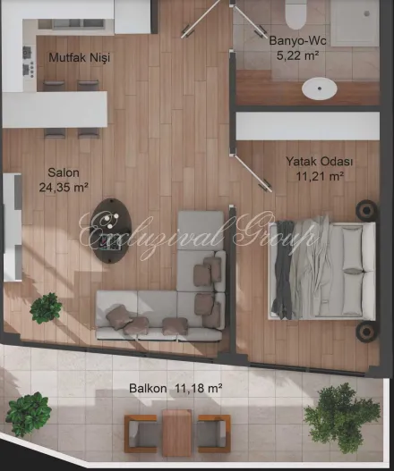 Appartement met 3 slaapkamers te koop in Istanbul, Istanboel — 17/20