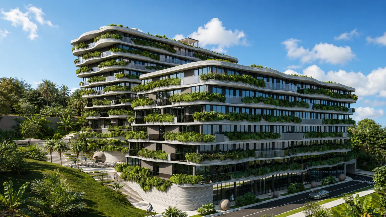 Apartment 750 m from Nai Harn beach, studio, 37.2 m²