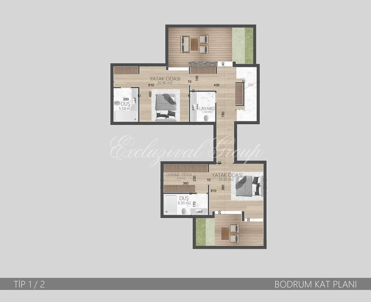 Villa met 2 slaapkamers te koop in Bodrum, Muğla — 12/20