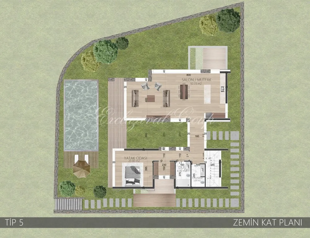 Villa met 2 slaapkamers te koop in Bodrum, Muğla — 15/20