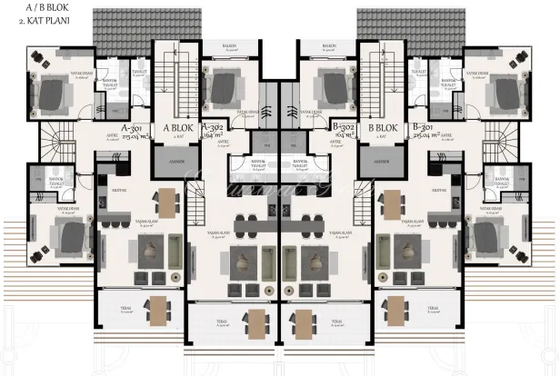 Appartement met 1 slaapkamer te koop in Fethiye, Muğla — 6/7