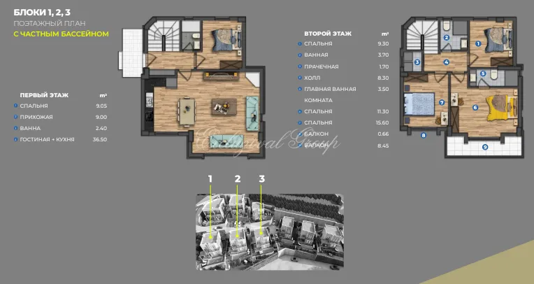 Villa mit 3 Schlafzimmern zum Kauf in Bodrum, Muğla — 14/16