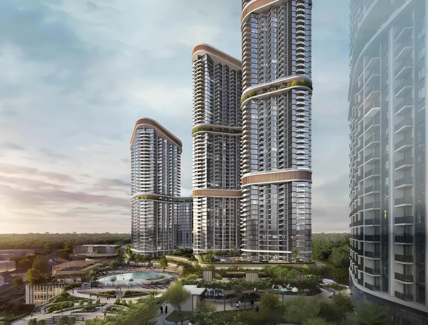 Luxe appartementen in Skyscape Altius in de wijk Bukadra! Prachtig kristalzicht, 1 slaapkamer, 73 m²