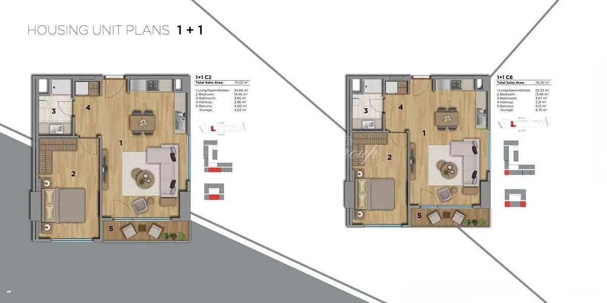 Wohnung mit 1 Schlafzimmer zum Kauf in Istanbul — 18/19