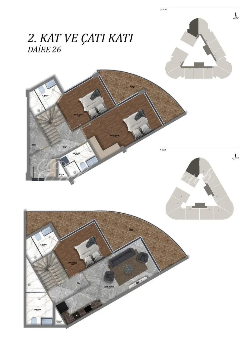 Wohnung mit 1 Schlafzimmer zum Kauf in Didim, Aydın — 19/20