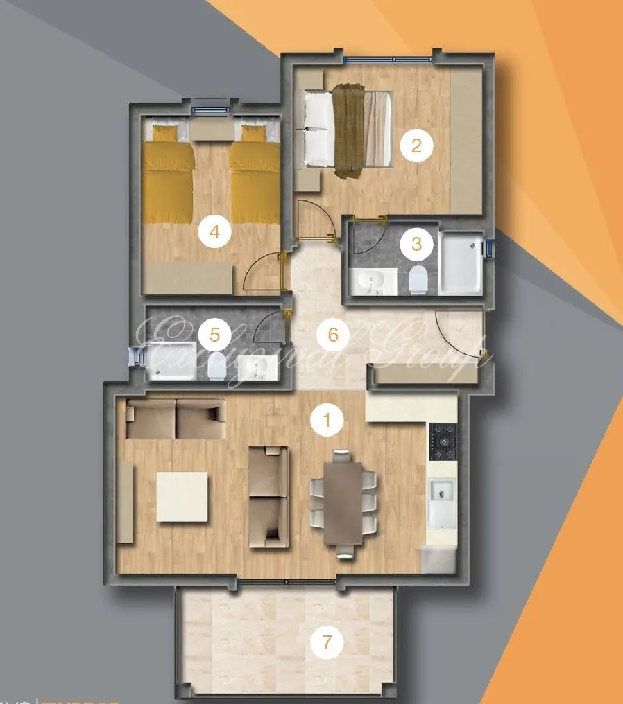 Appartement met 2 slaapkamers te koop in Bodrum, Muğla — 15/16