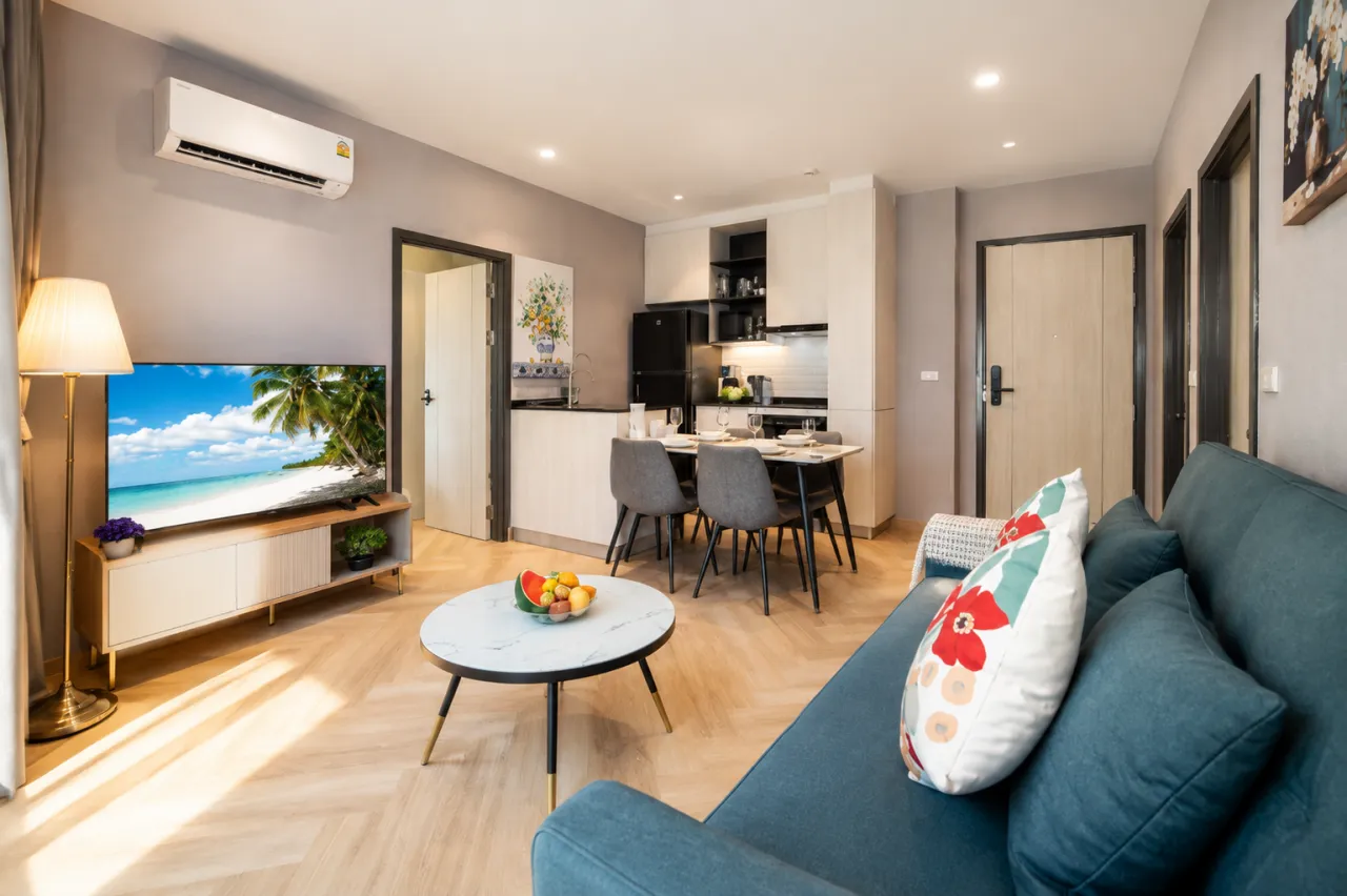 Apartment near Bang Tao beach in Phuket, 1 bedroom, 45 m²