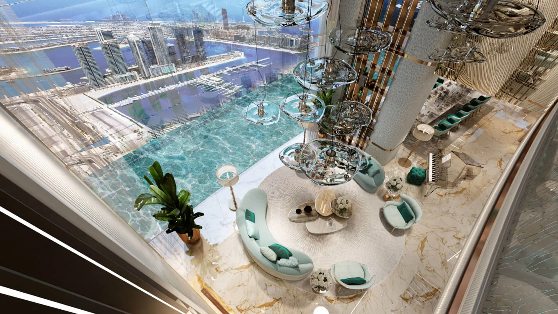 1 yatak odalı daire — Dubai Marina — 2/17