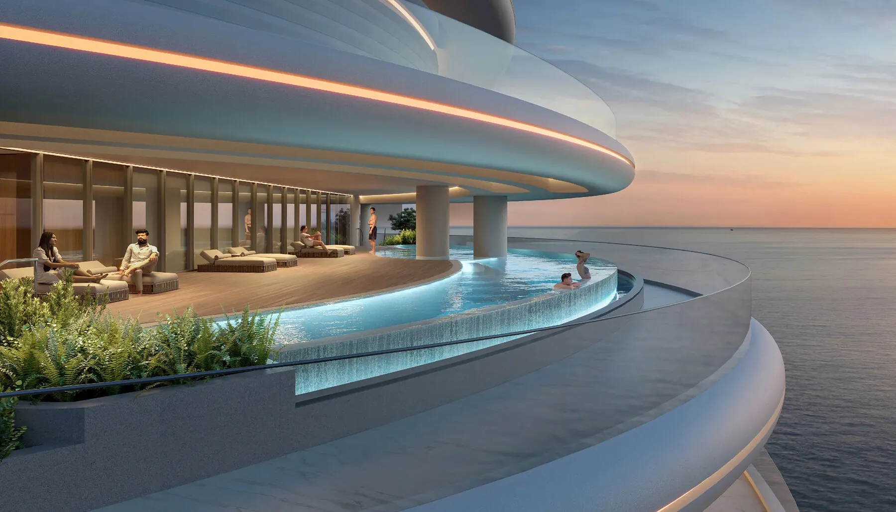 Prachtig appartement in het wooncomplex La Mer van ELIE SAAB Residences in Ras-e, 2 slaapkamers, 192 m²