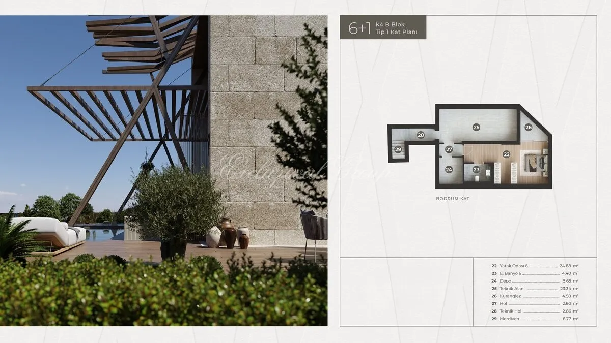 Villa met 2 slaapkamers te koop in Bodrum, Muğla — 16/18
