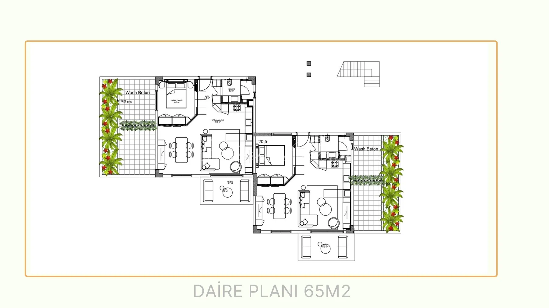 Appartement met 1 slaapkamer te koop in Bodrum, Muğla — 20/20