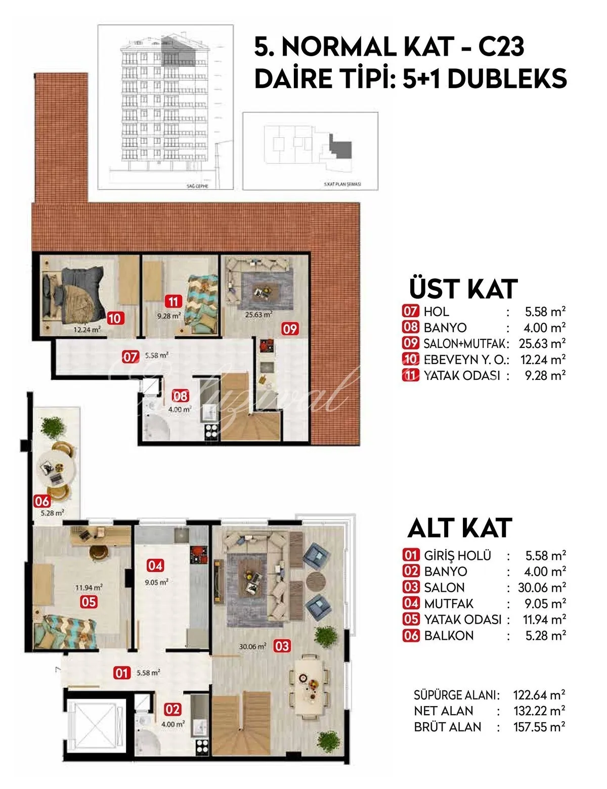Wohnung mit 2 Schlafzimmern zum Kauf in Istanbul — 11/17