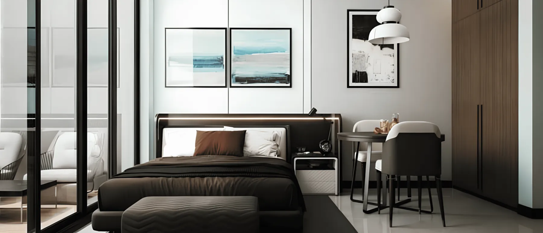 Gezellig appartement in het wooncomplex Al Haseen Residences 4 in een dynamische omgeving, 2 slaapkamers, 107 m²