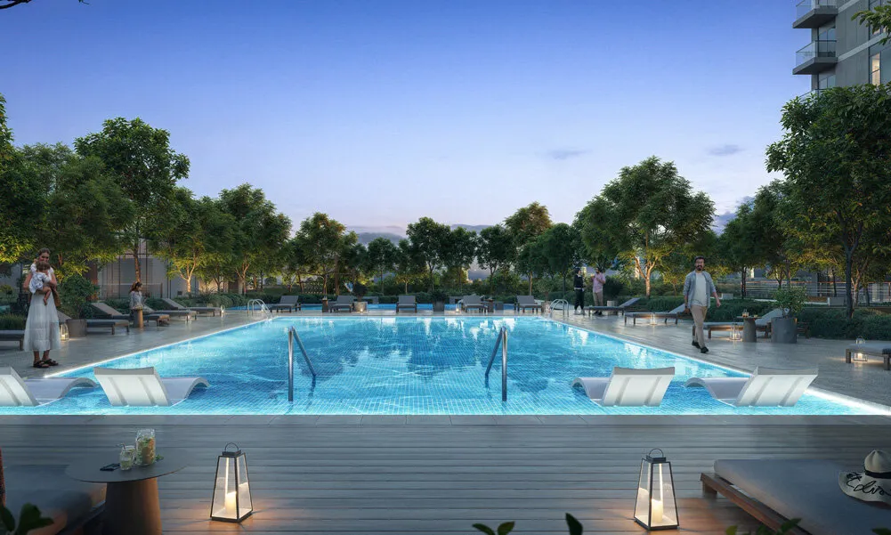 Appartement in het nieuwe moderne Golf Hillside-complex in Dubai Hills Est, 2 slaapkamers, 110 m²