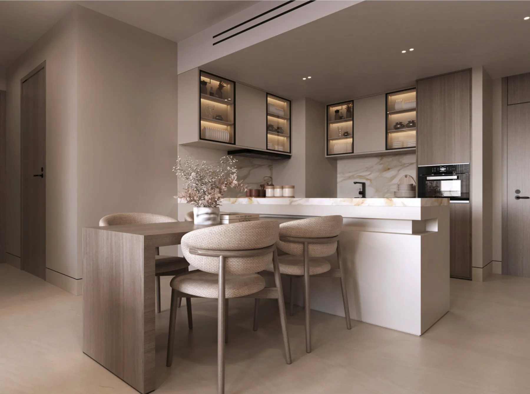 Appartementen in het nieuwe ARIB COLLECTION-project in Dubai Land! Eén van de ruimste, 2 slaapkamers, 121 m²