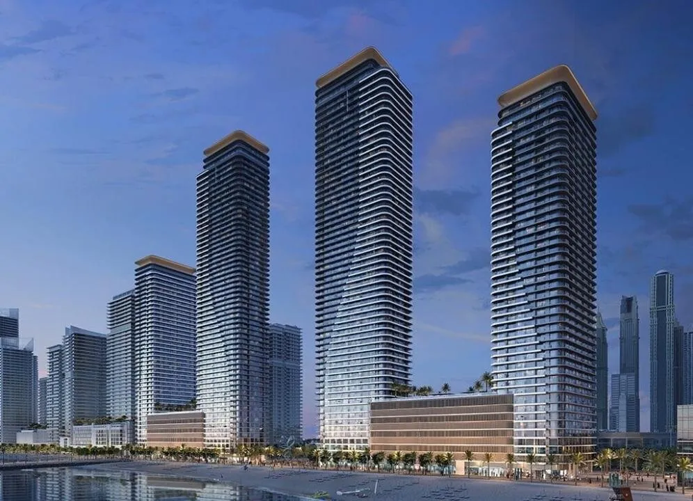 Appartementen in het nieuwe luxe project Baaizicht op het grondgebied van het prestigieuze Emaar Beachfront! Hoge winstgevendheid (ROI - 6,7% per maand)! De woning wordt volledig gemeubileerd en instapklaar opgeleverd!, 2 slaapkamers, 128 m²