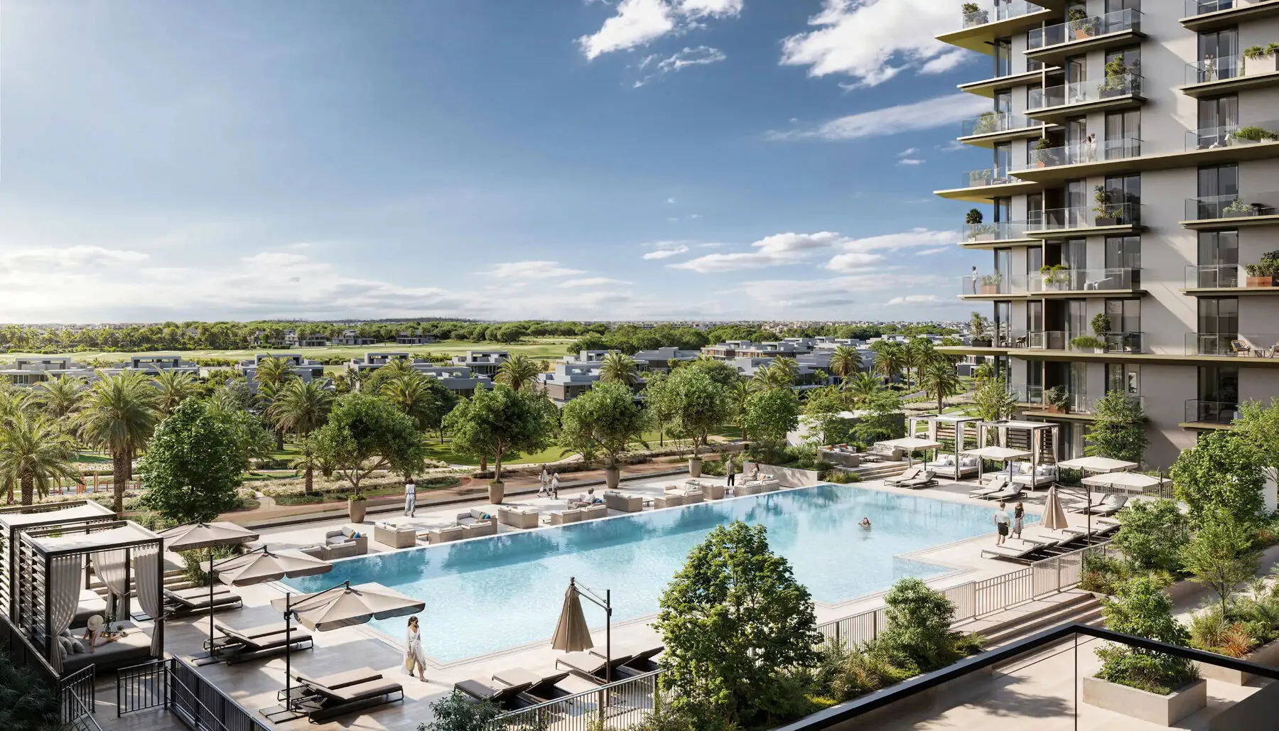 Appartementen in het elitecomplex Club Place op het Dubai Hills Estate! Prestige, 2 slaapkamers, 101 m²
