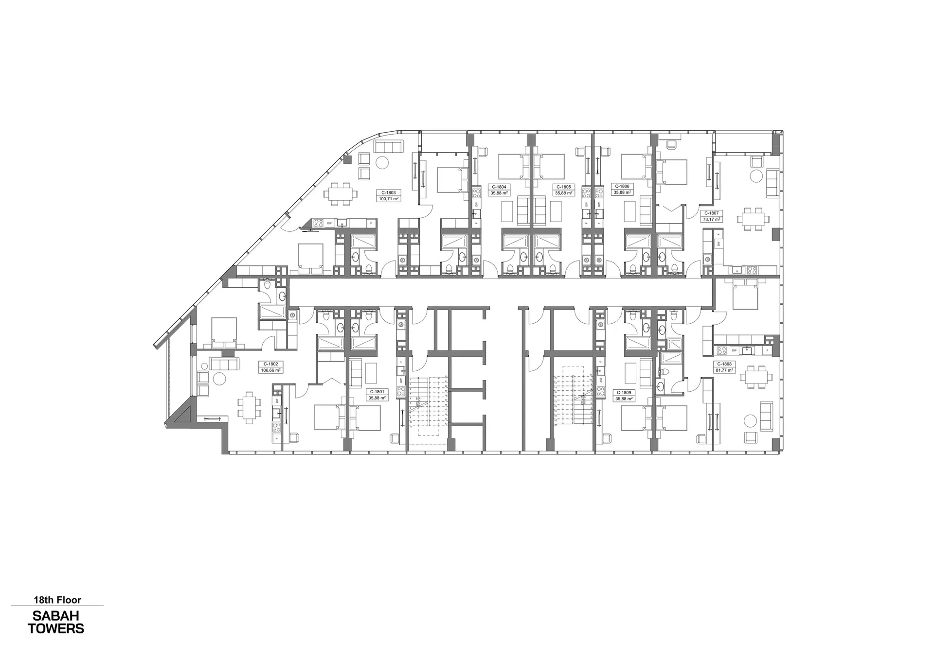 Stüdyo daire — Sea Breeze, Bakü, Abşeron — 3/3