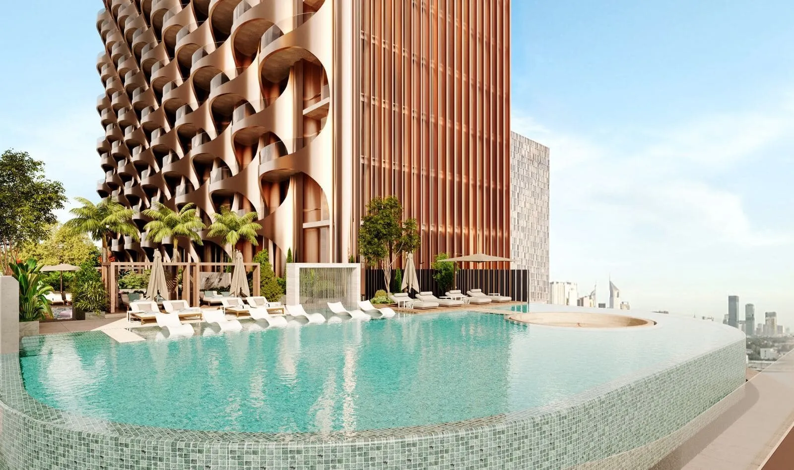 Appartementen in het elitecomplex One Residence in de binnenstad! Nabij nakho, studio, 44 ​​m²