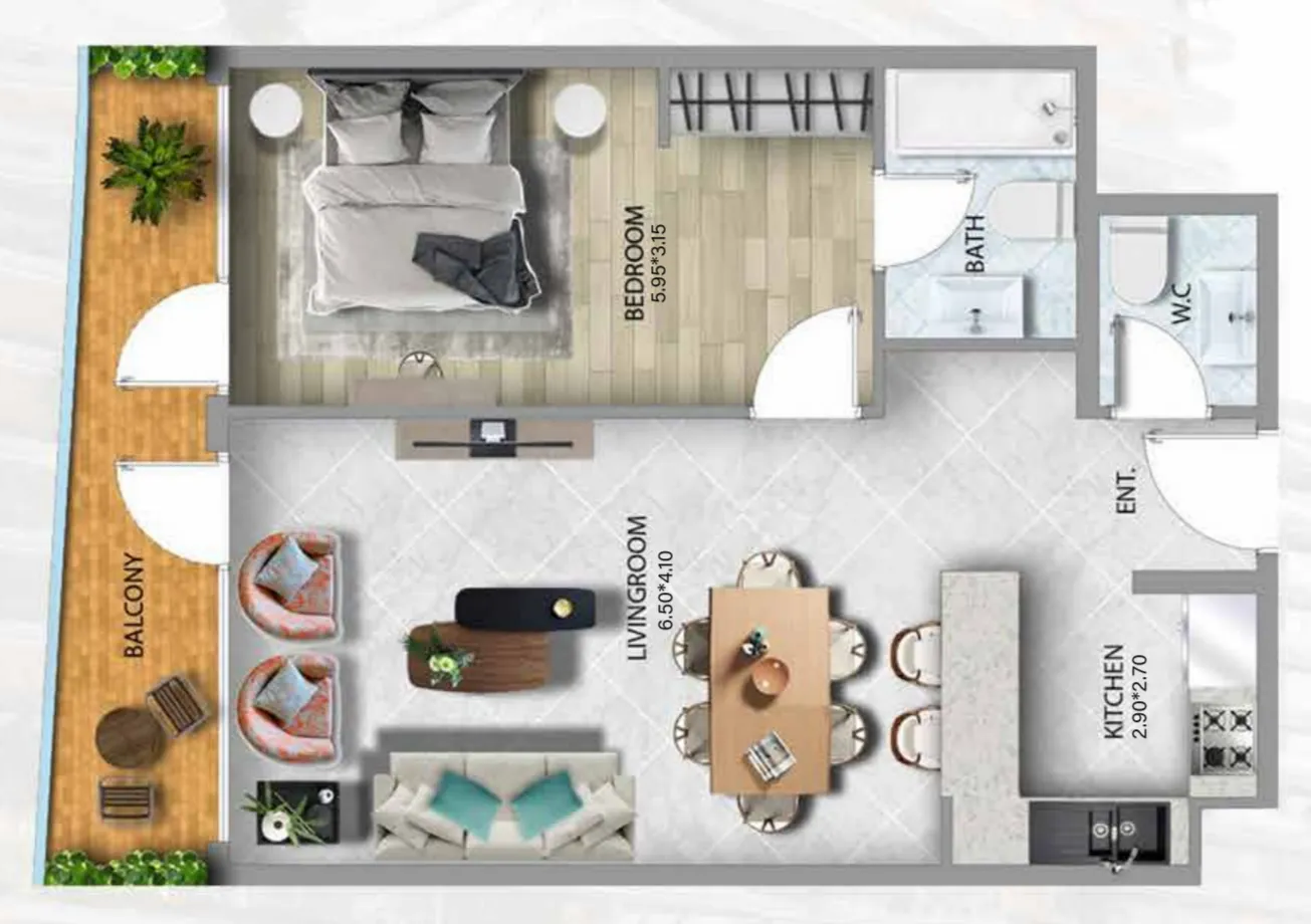 2 yatak odalı daire — Al Barsha South 4, Dubai — 9/9