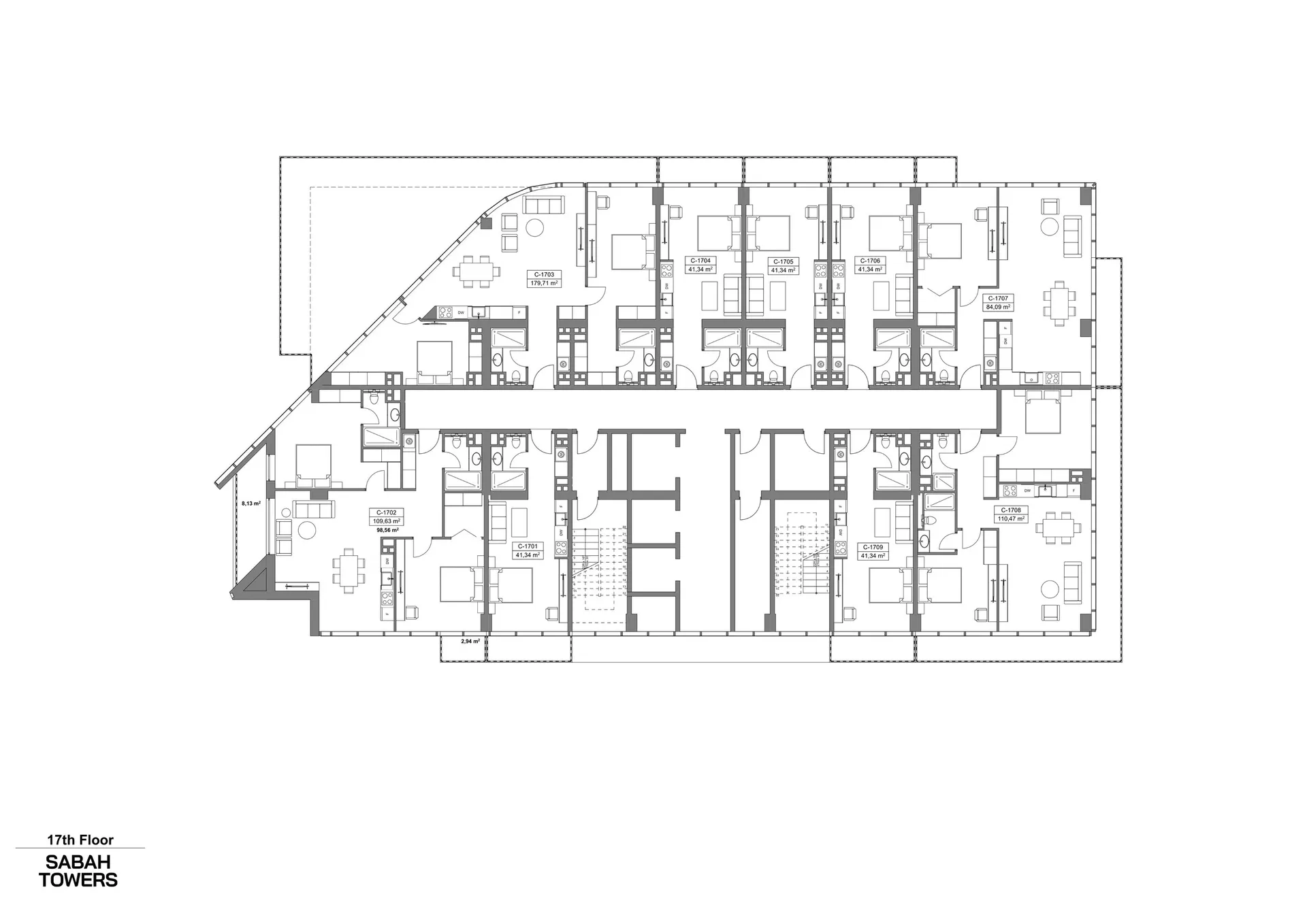 2 yatak odalı daire — Sea Breeze, Bakü, Abşeron — 3/3