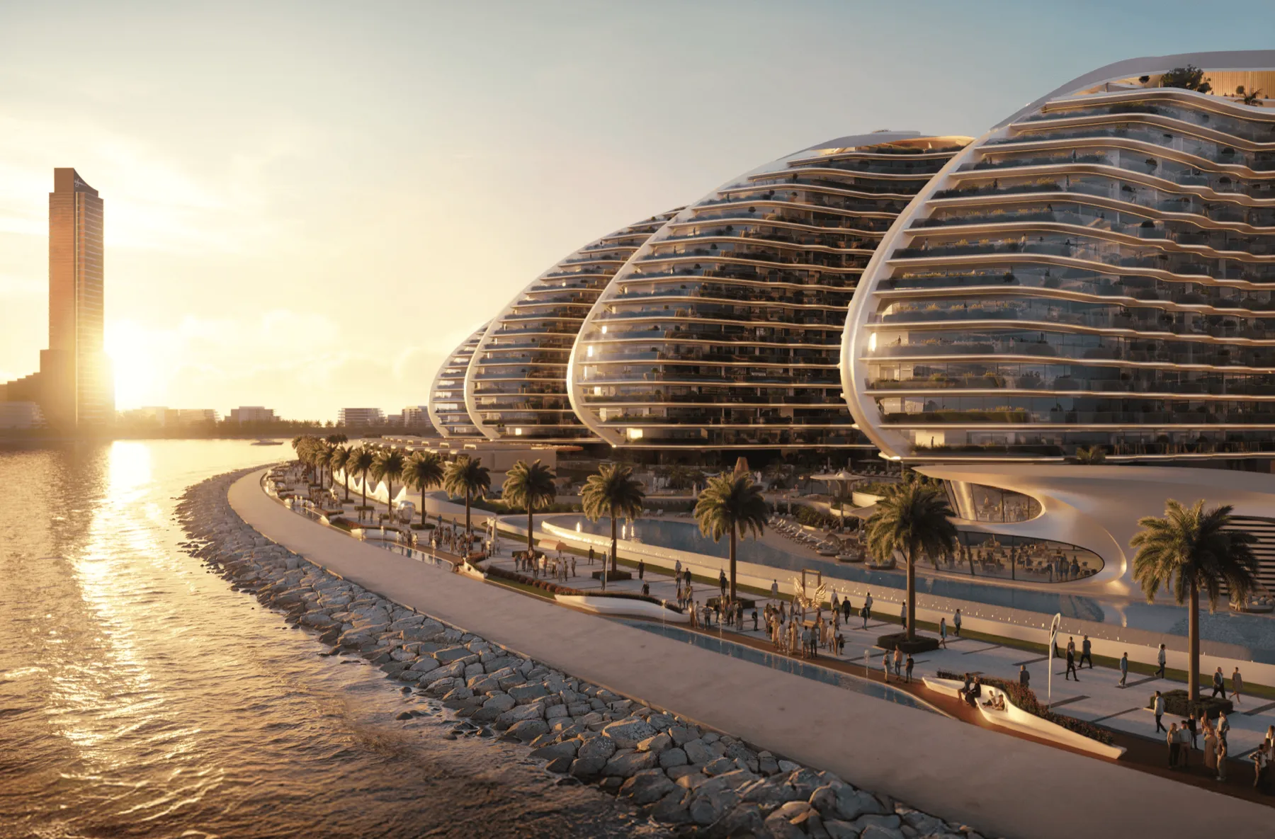 Luxe wooncomplex Oystra Tower C op het pittoreske eiland Al Maryan! Volledig, 2 slaapkamers, 125 m²