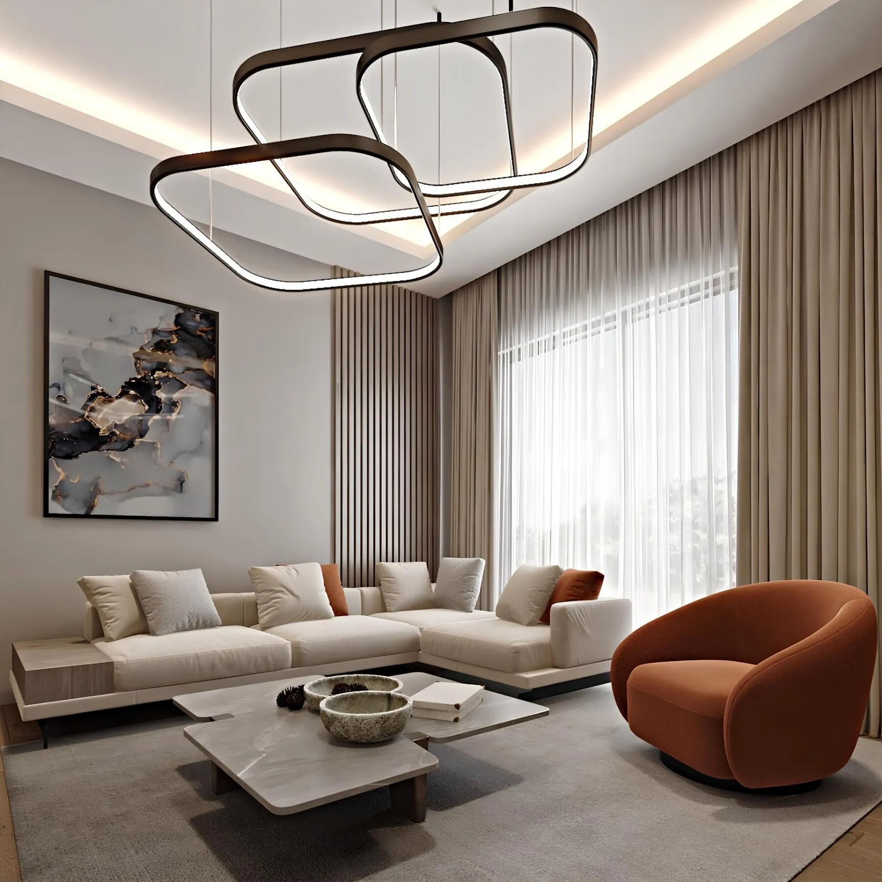 Prachtig appartement in het nieuwe wooncomplex Capital Horizon Terrassen in de omgeving, 2 slaapkamers, 109 m²