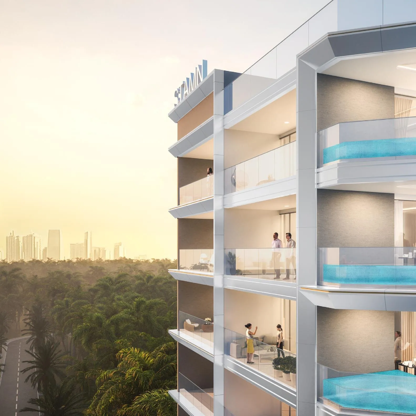 Appartementen in het prachtige Stamn One-project in Al Satwa! Strategisch gelegen, 1 slaapkamer, 85 m²