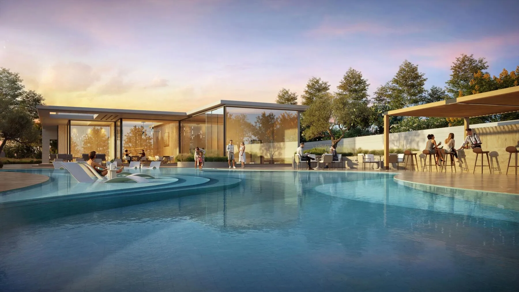 Exclusieve villa in het DG Villas-complex in Jumeirah Golf Estates in Dubai! Eenvoudig, 4 slaapkamers, 269 m²