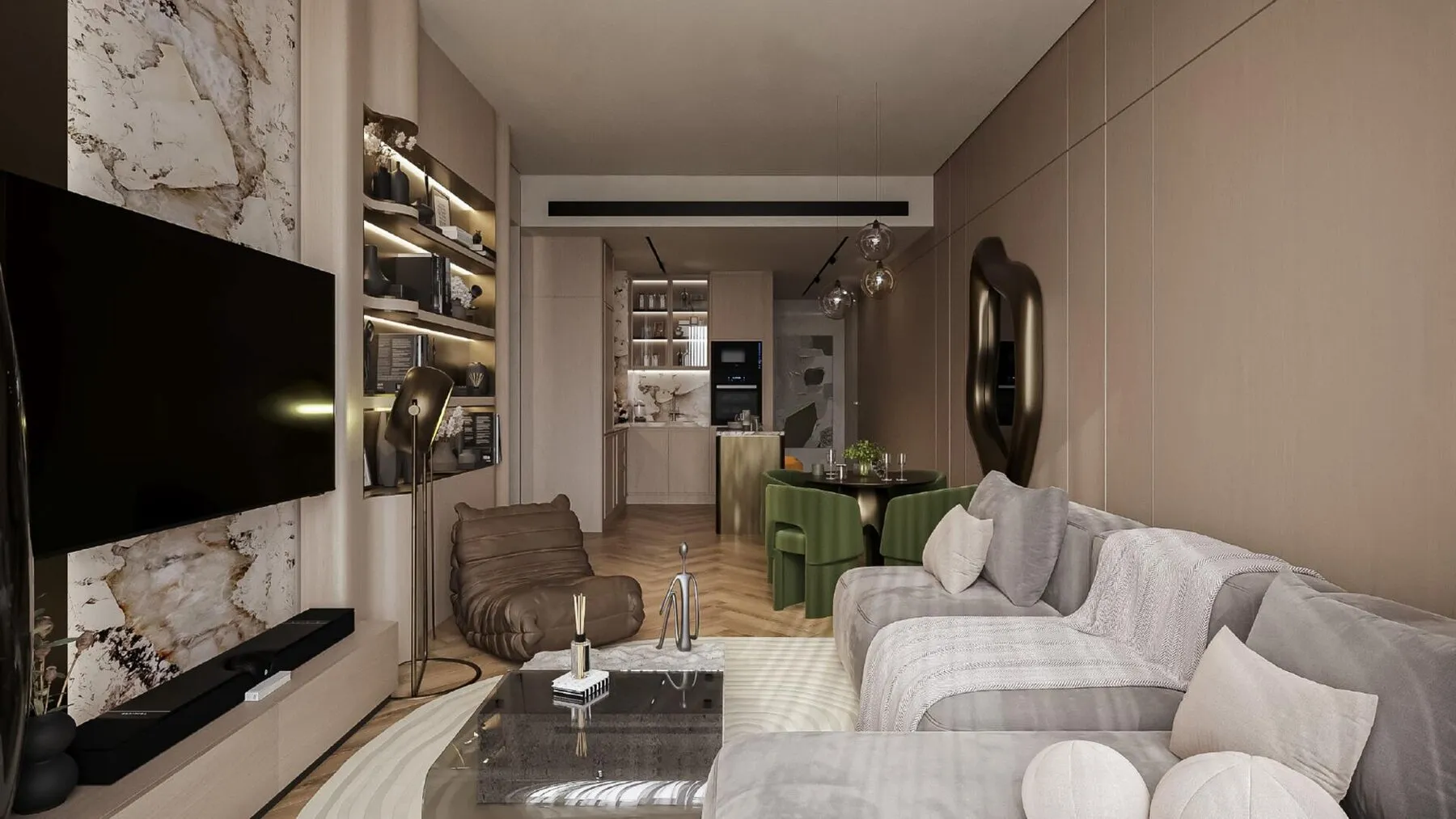1 yatak odalı daire — Dubai Land — 7/21