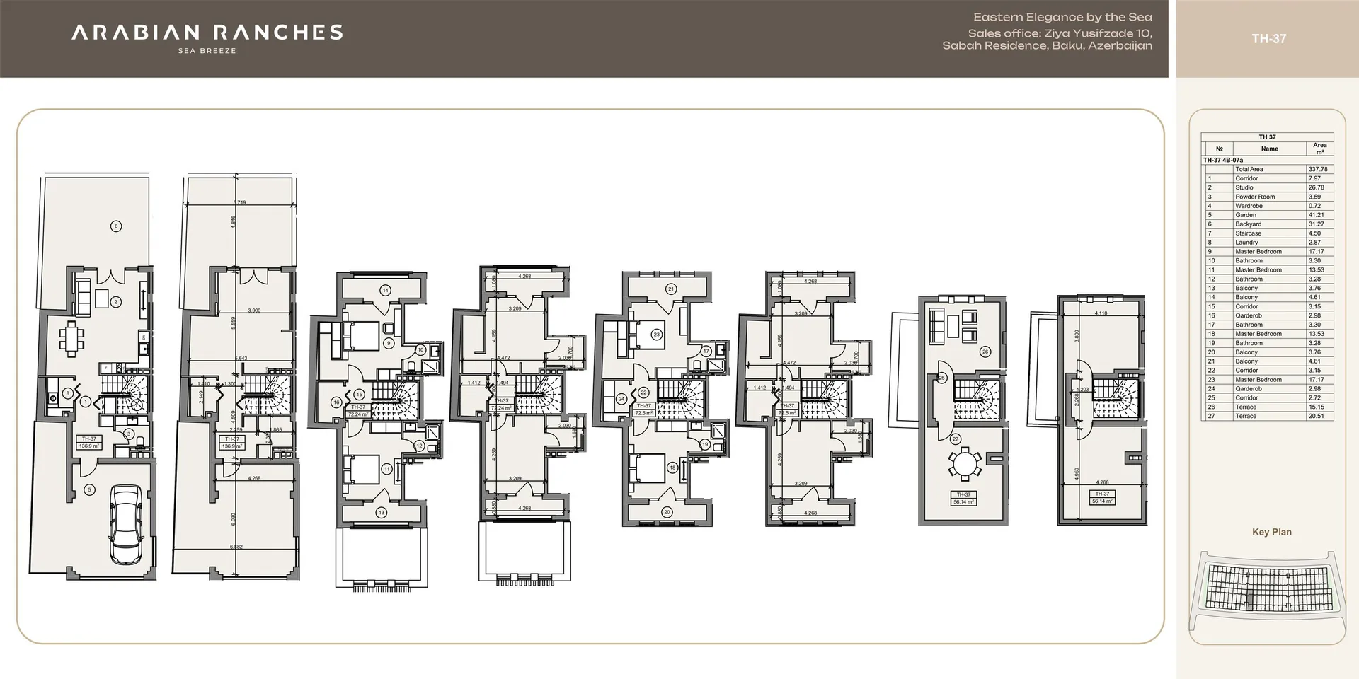 4 yatak odalı sıra ev — Sea Breeze, Bakü, Abşeron — 3/4