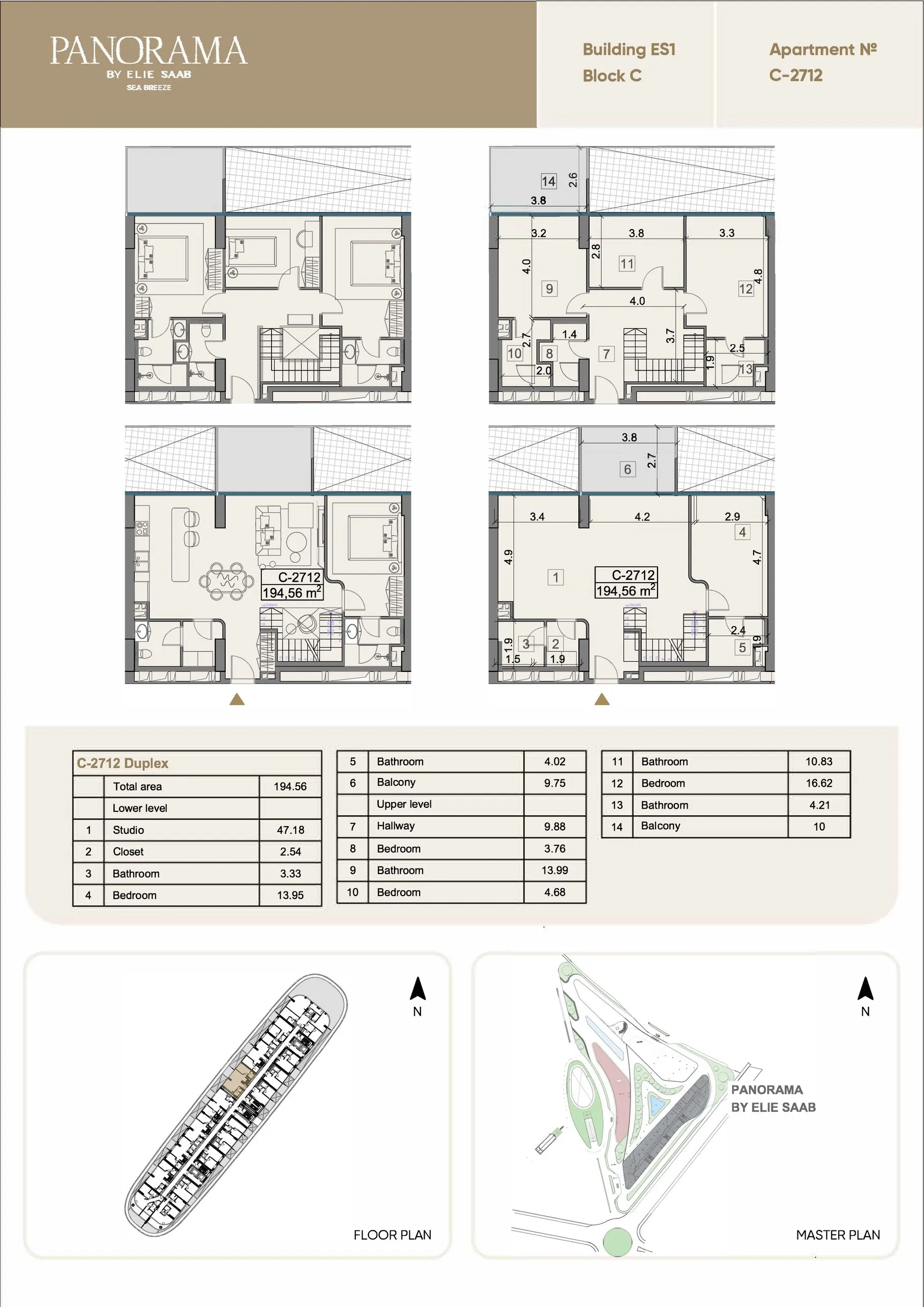4 yatak odalı daire — Sea Breeze, Bakü, Abşeron — 2/3