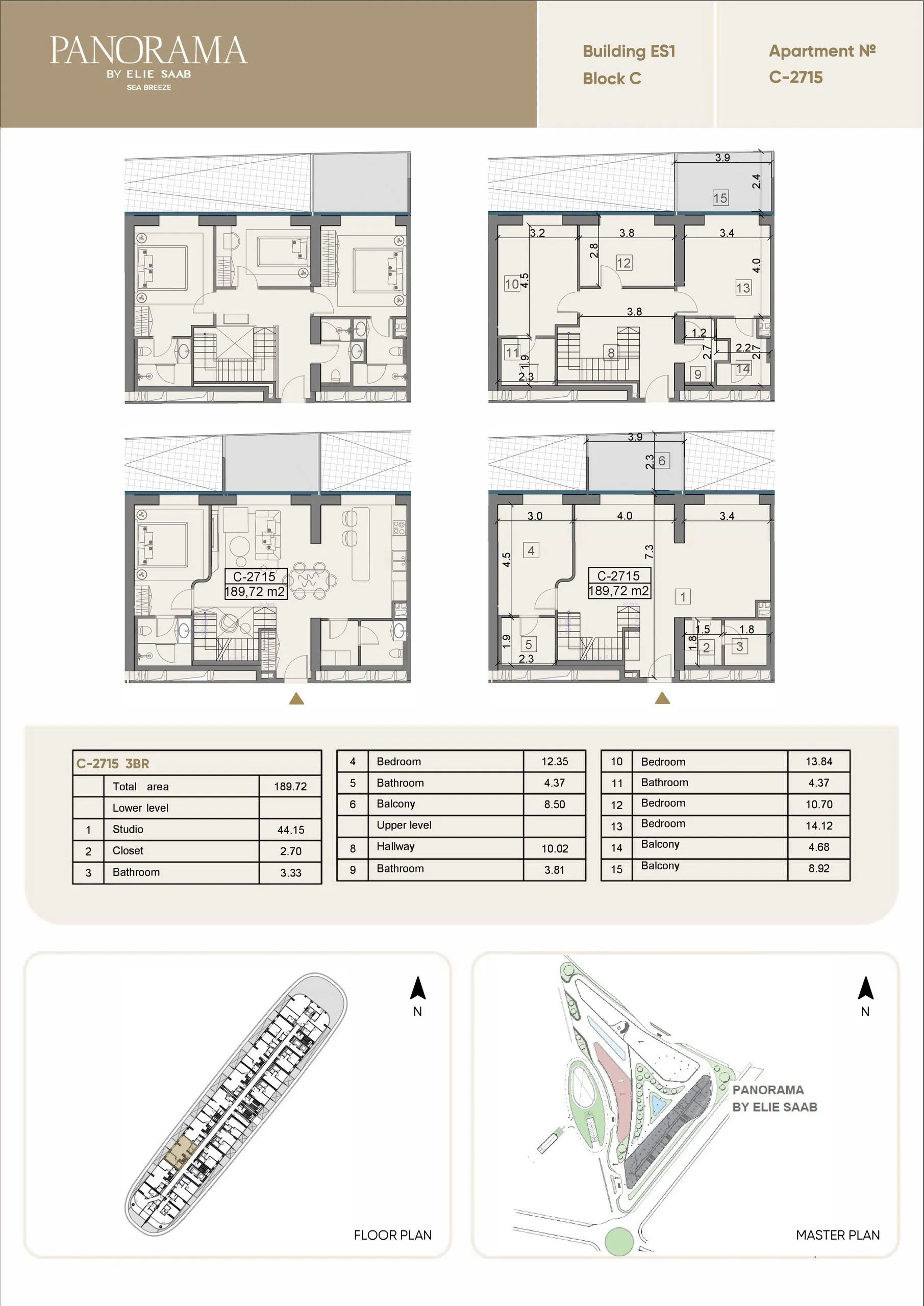 4 yatak odalı daire — Sea Breeze, Bakü, Abşeron — 2/3