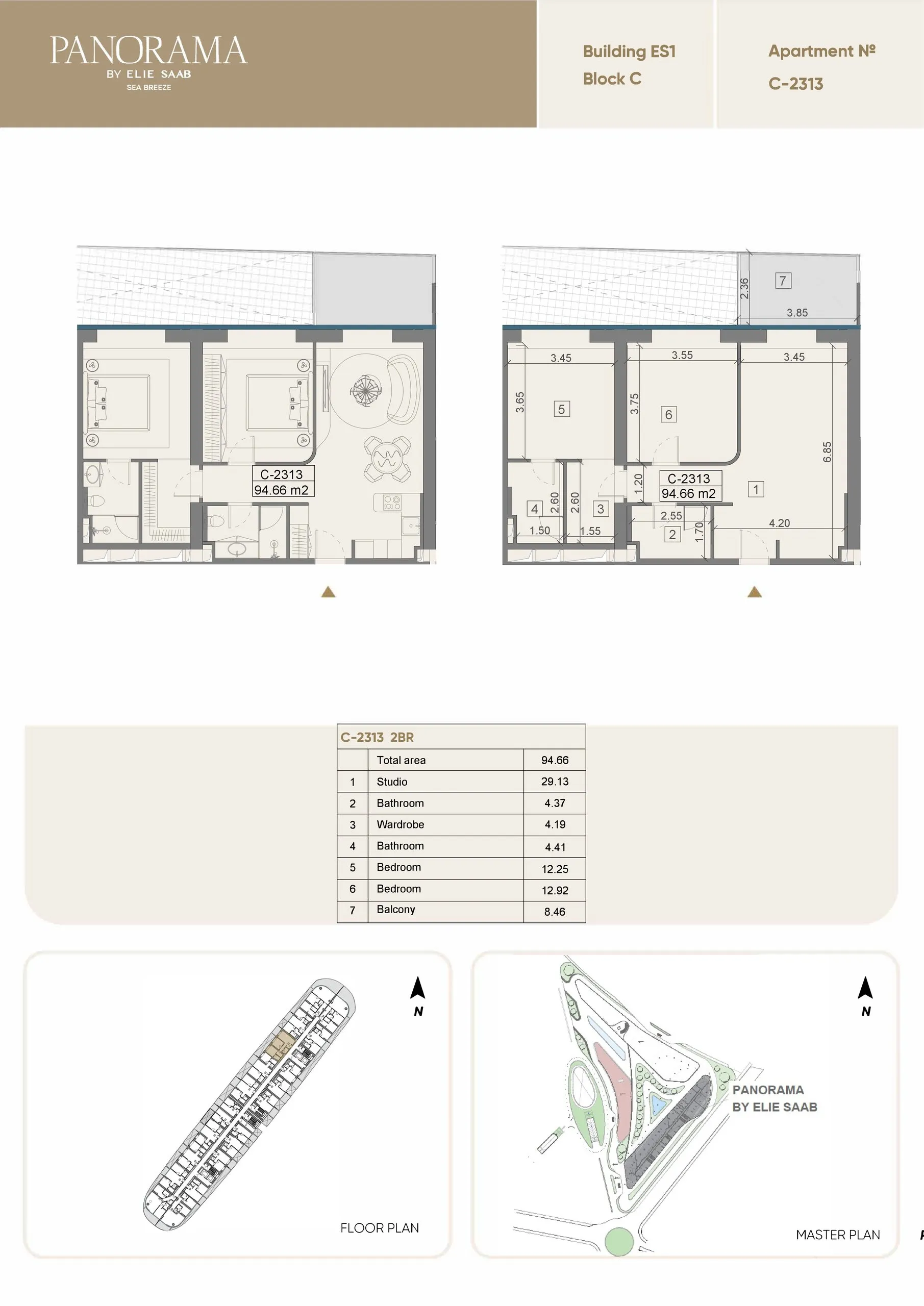 2 yatak odalı daire — Sea Breeze, Bakü, Abşeron — 2/3