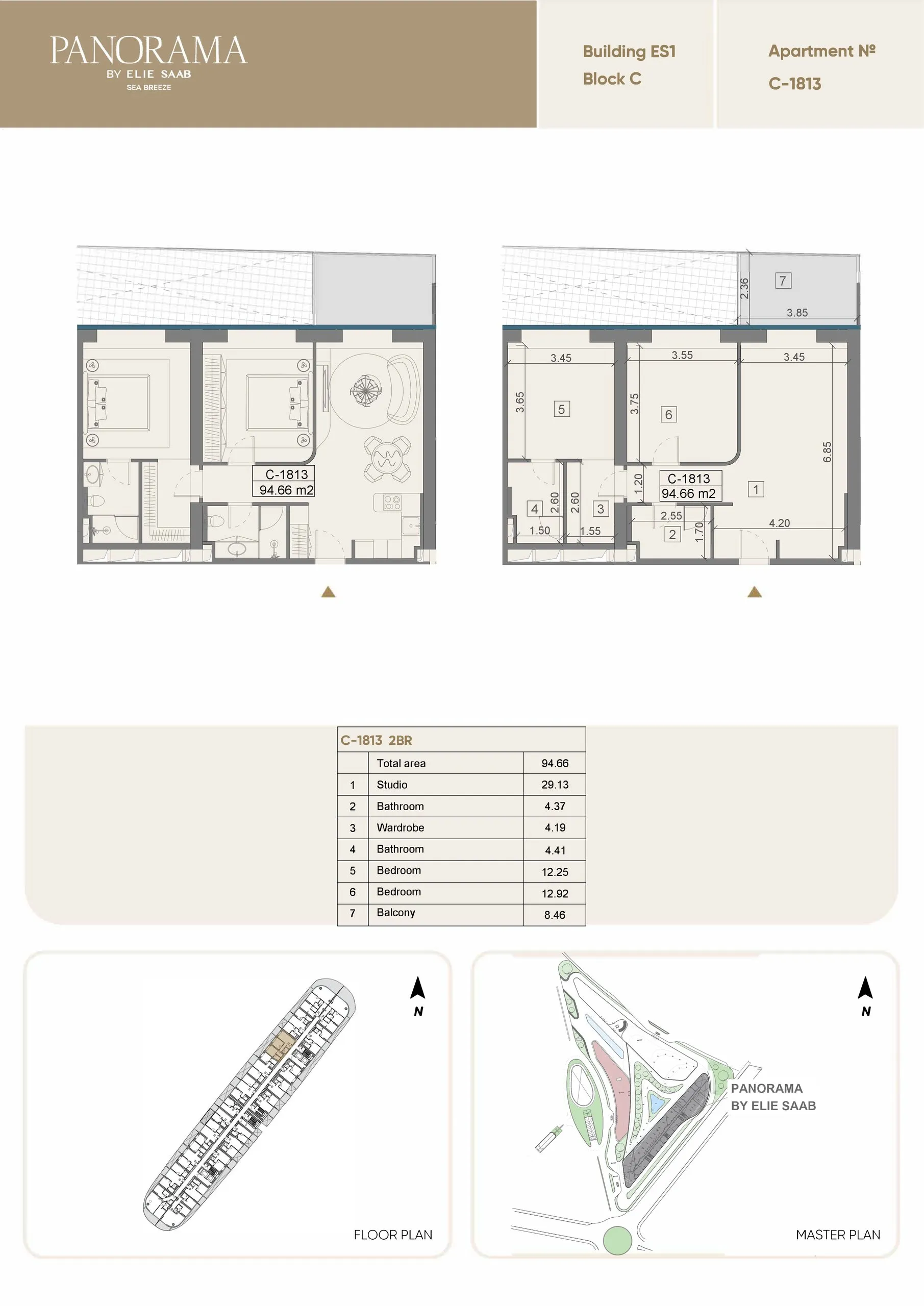 2 yatak odalı daire — Sea Breeze, Bakü, Abşeron — 2/3