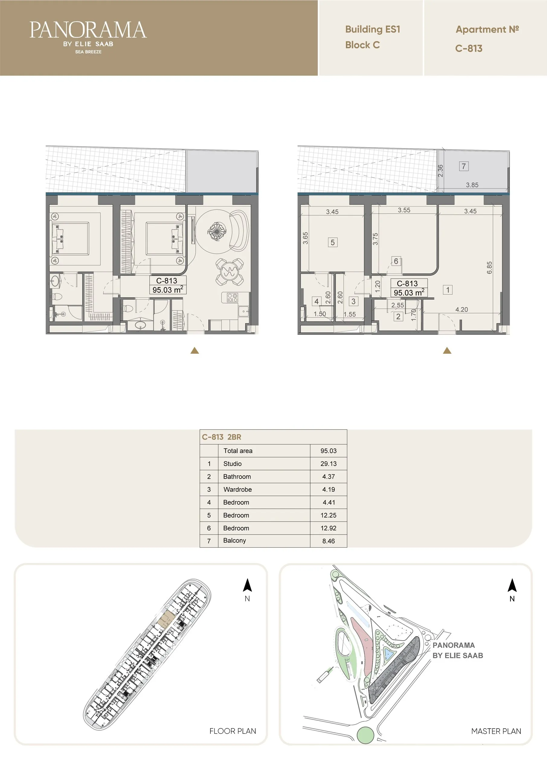 2 yatak odalı daire — Sea Breeze, Bakü, Abşeron — 2/3